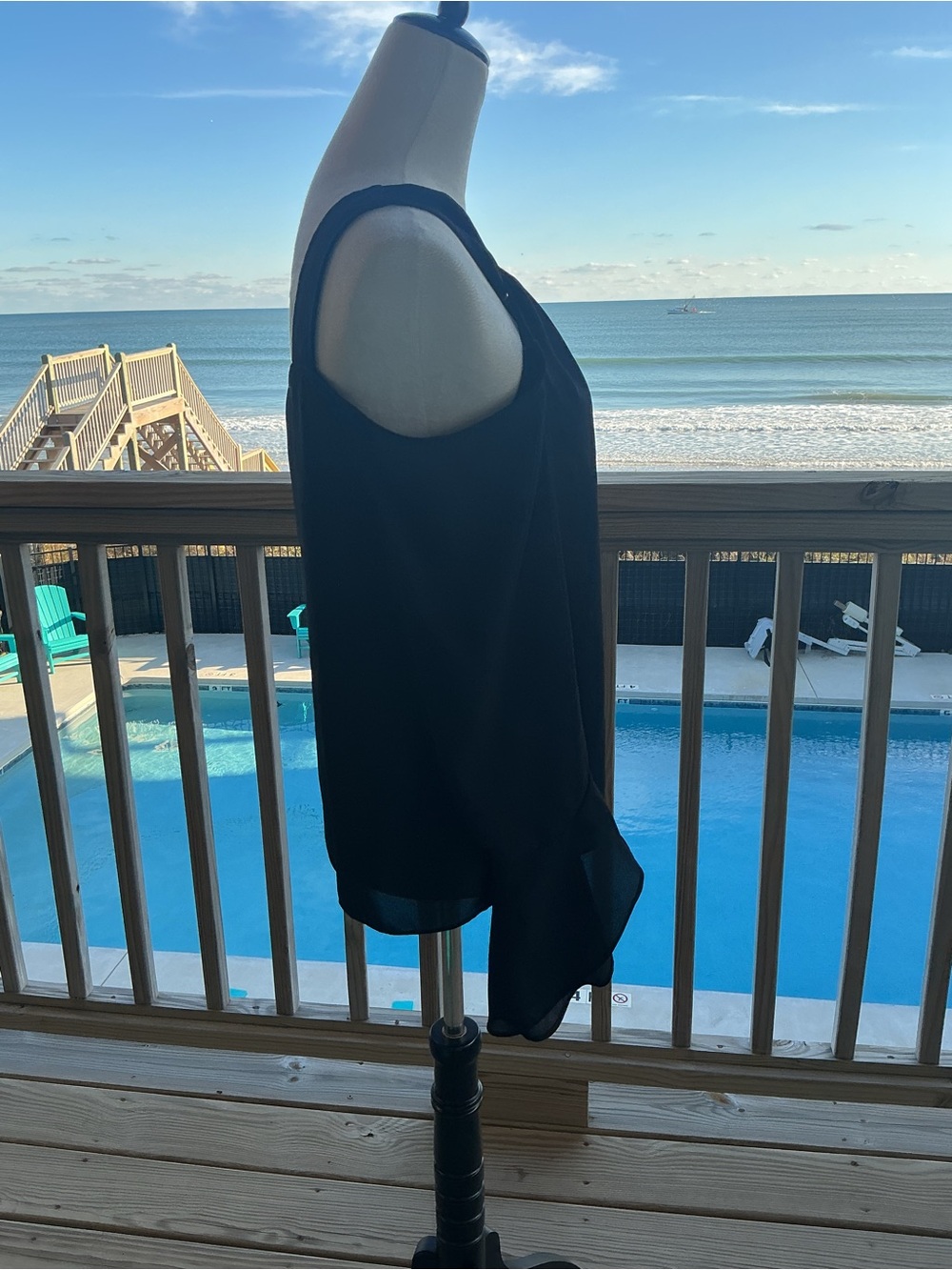 H by Halston Cold Shoulder Elegant Blouse - Picture 10 of 16